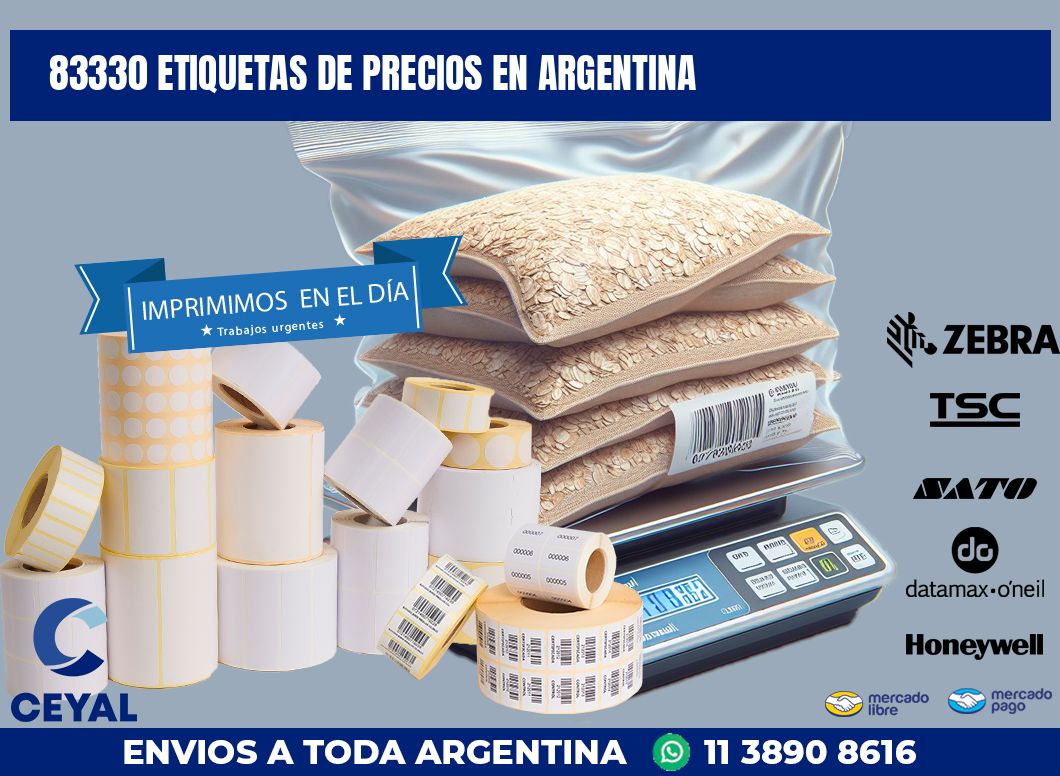 83330 ETIQUETAS DE PRECIOS EN ARGENTINA