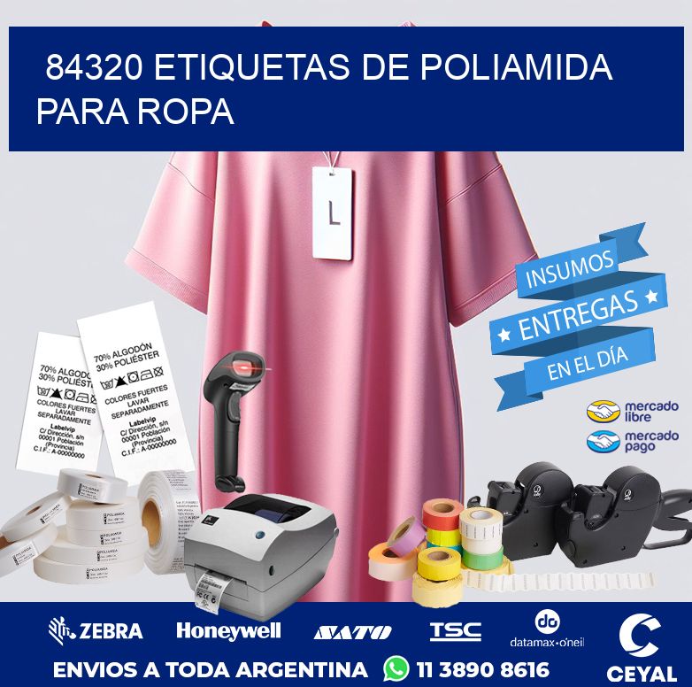 84320 ETIQUETAS DE POLIAMIDA PARA ROPA