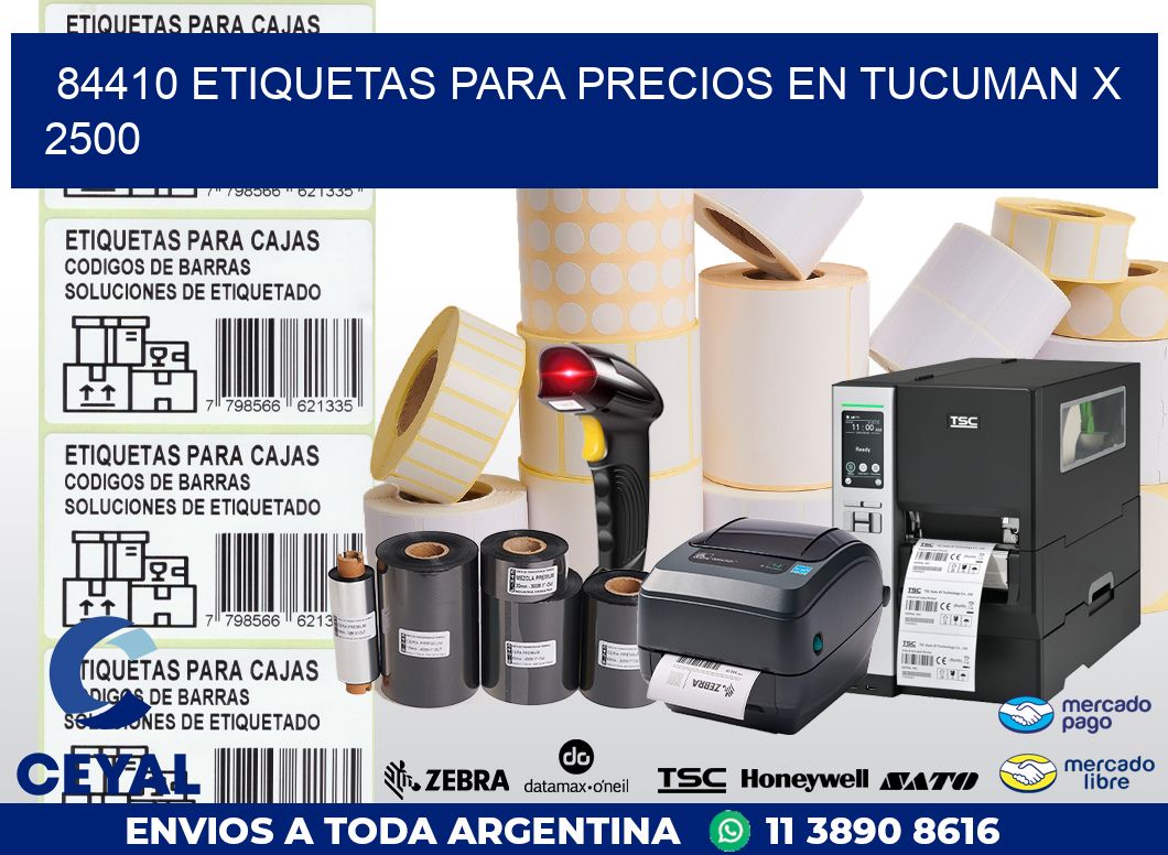 84410 ETIQUETAS PARA PRECIOS EN TUCUMAN X 2500