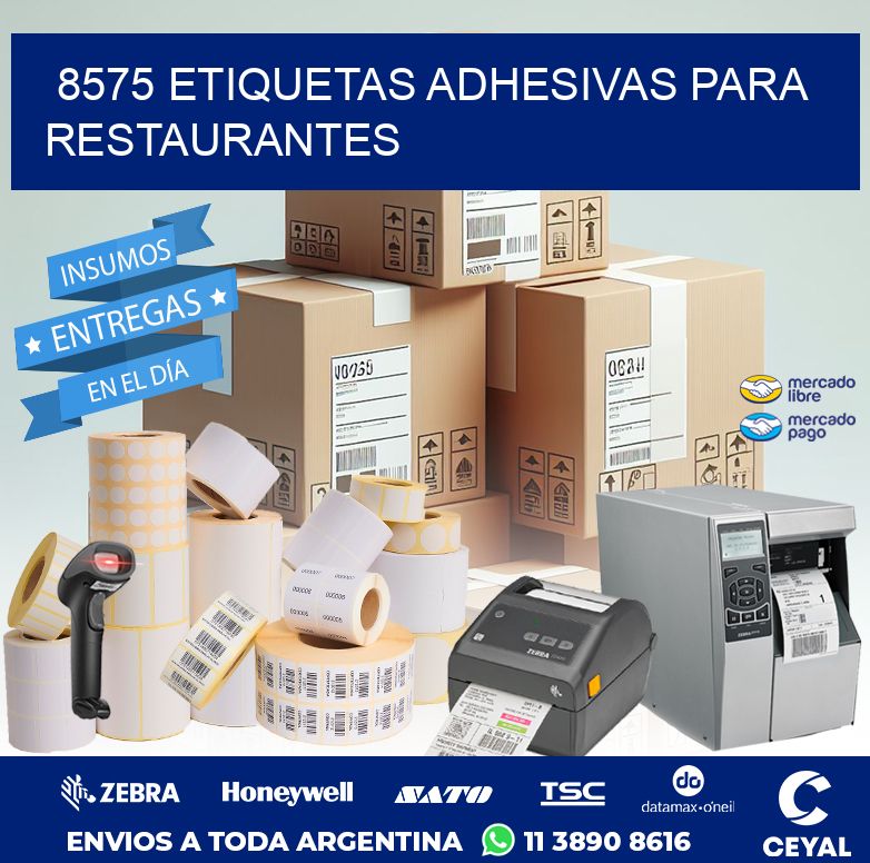 8575 ETIQUETAS ADHESIVAS PARA RESTAURANTES