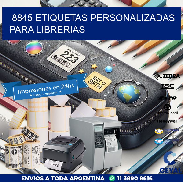 8845 ETIQUETAS PERSONALIZADAS PARA LIBRERIAS
