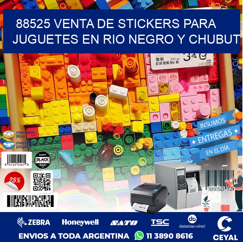 88525 VENTA DE STICKERS PARA JUGUETES EN RIO NEGRO Y CHUBUT