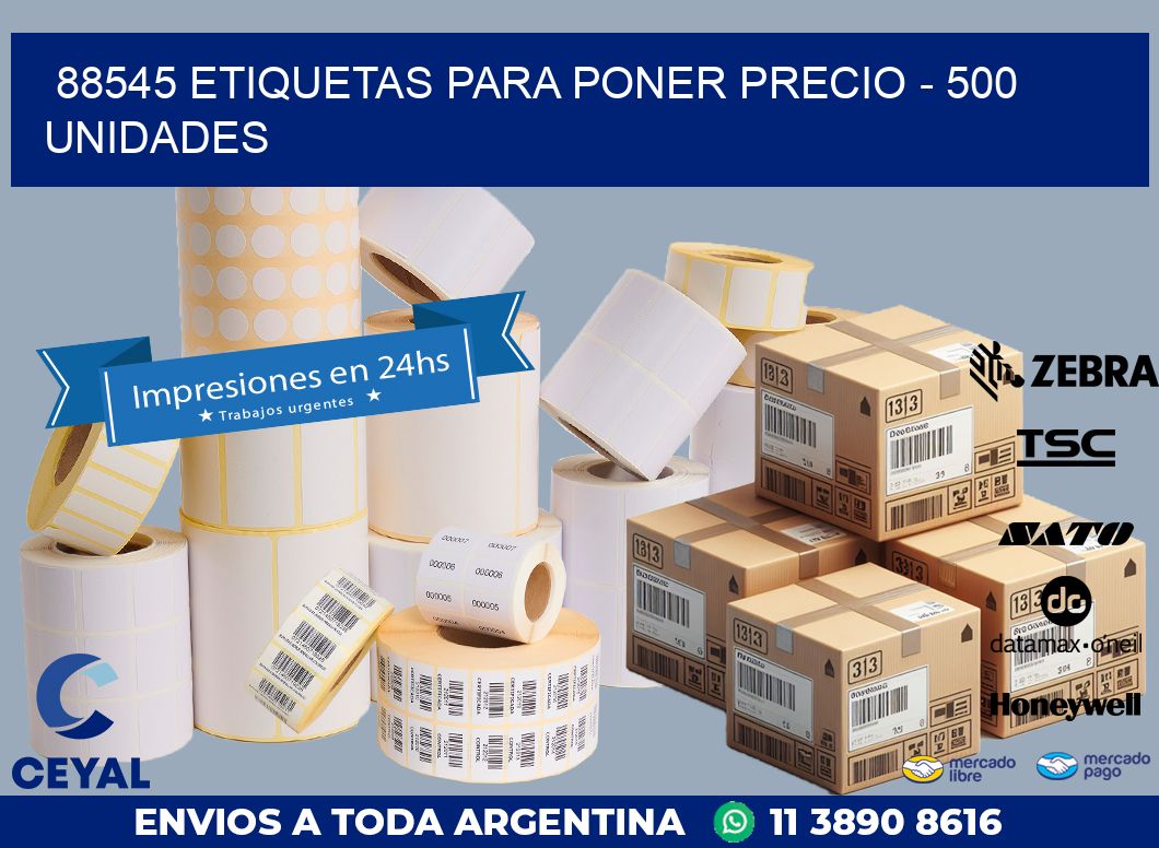 88545 ETIQUETAS PARA PONER PRECIO – 500 UNIDADES