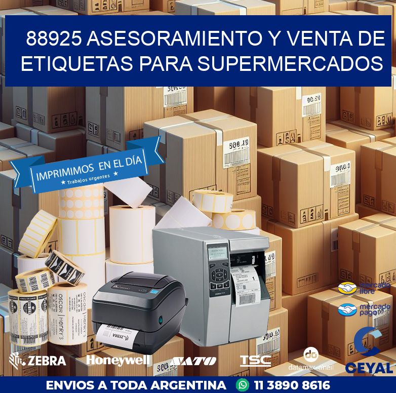 88925 ASESORAMIENTO Y VENTA DE ETIQUETAS PARA SUPERMERCADOS