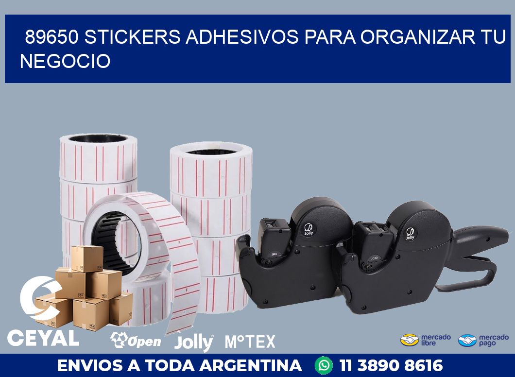 89650 STICKERS ADHESIVOS PARA ORGANIZAR TU NEGOCIO