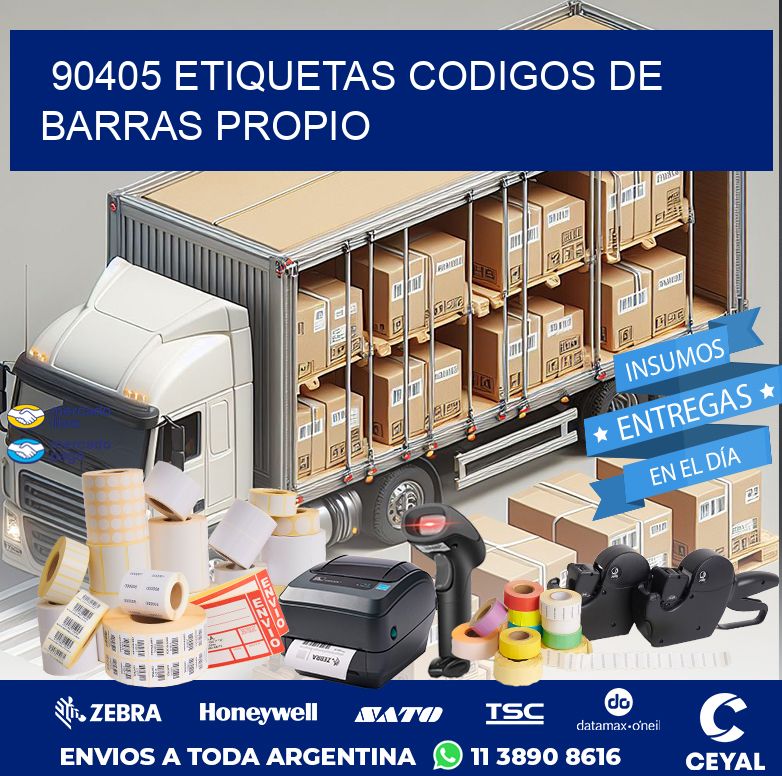 90405 ETIQUETAS CODIGOS DE BARRAS PROPIO