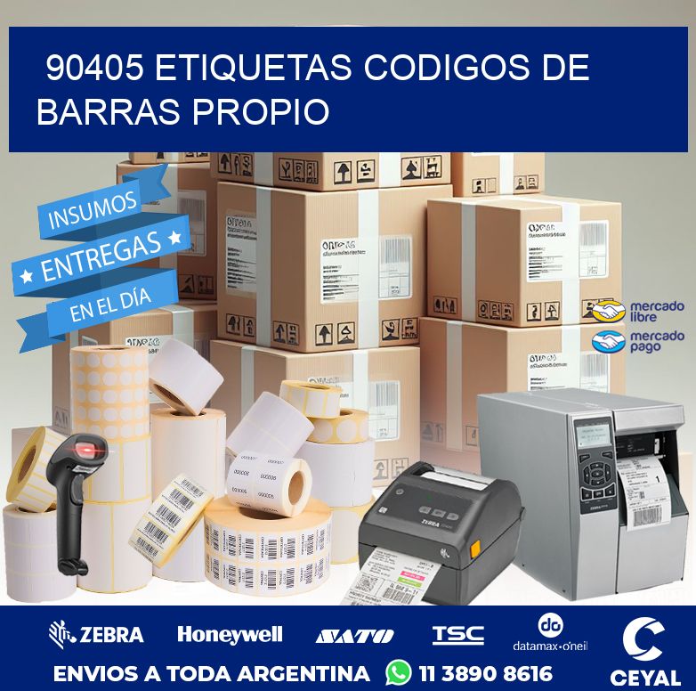 90405 ETIQUETAS CODIGOS DE BARRAS PROPIO
