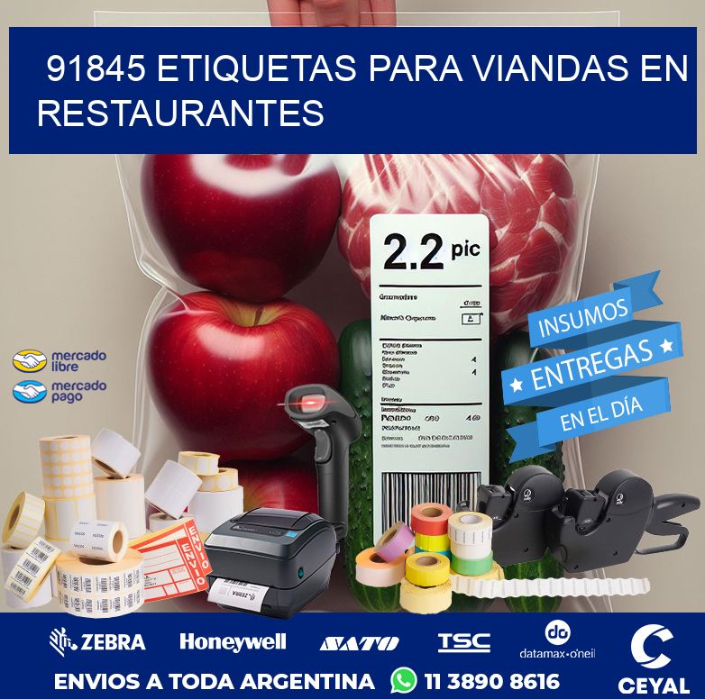 91845 ETIQUETAS PARA VIANDAS EN RESTAURANTES