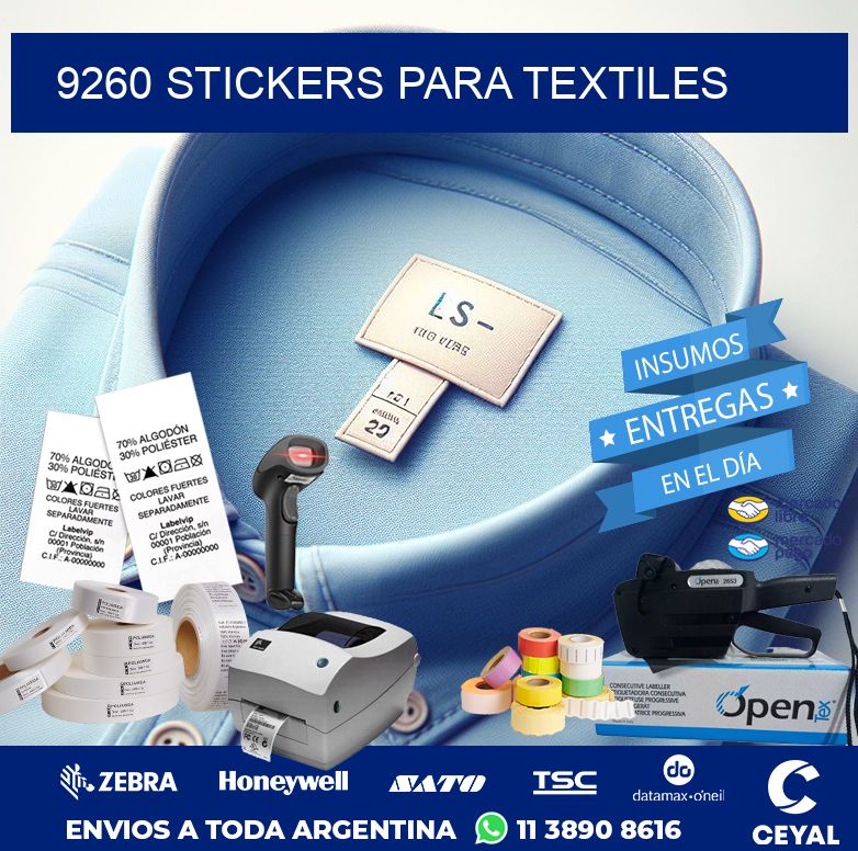 9260 STICKERS PARA TEXTILES