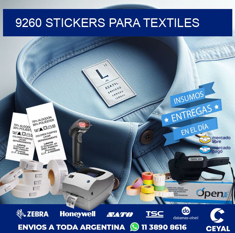 9260 STICKERS PARA TEXTILES