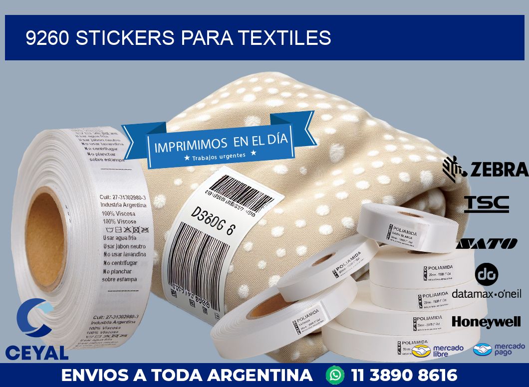 9260 STICKERS PARA TEXTILES