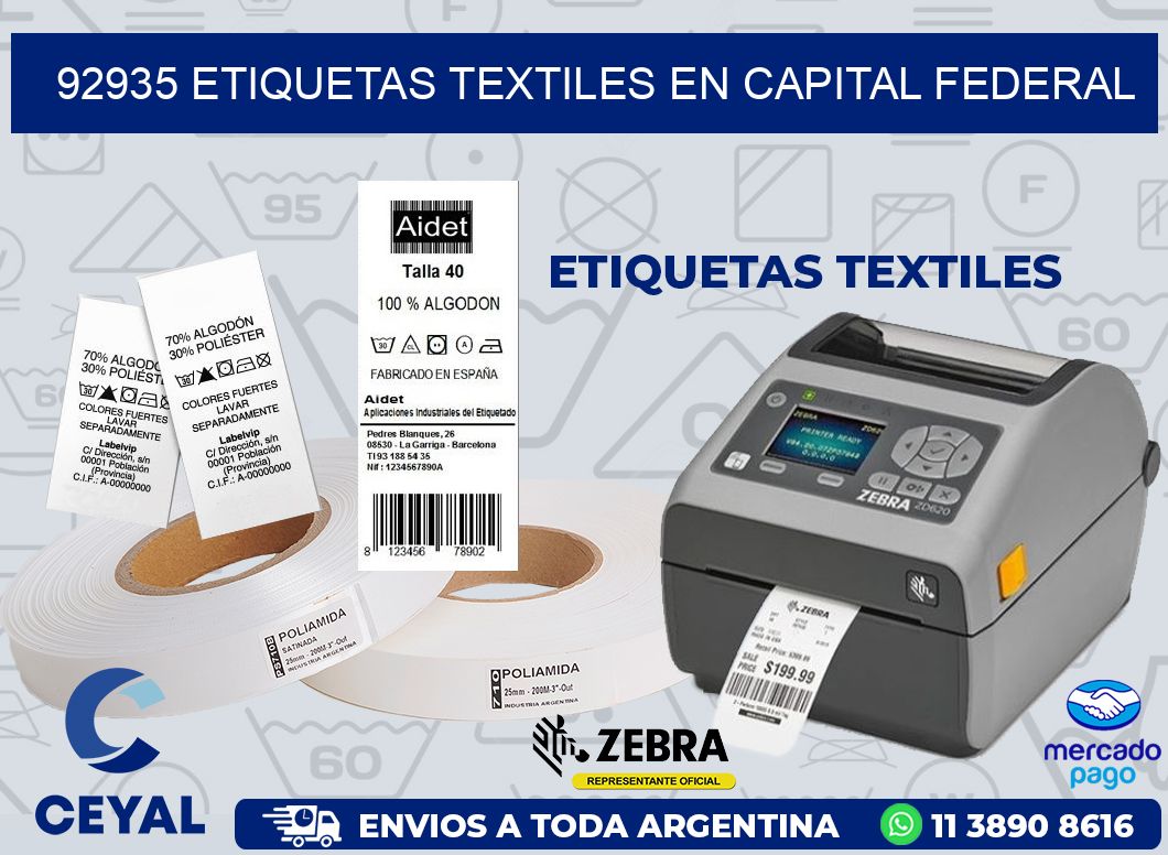 92935 ETIQUETAS TEXTILES EN CAPITAL FEDERAL