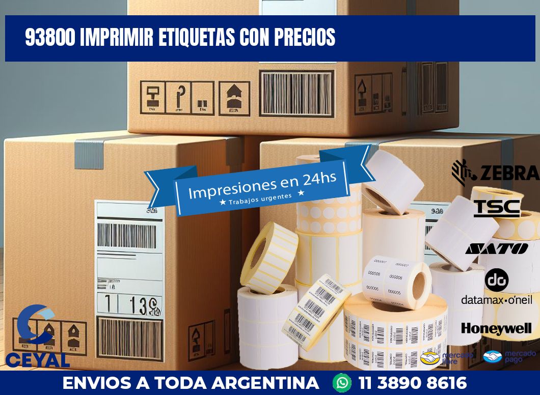 93800 IMPRIMIR ETIQUETAS CON PRECIOS