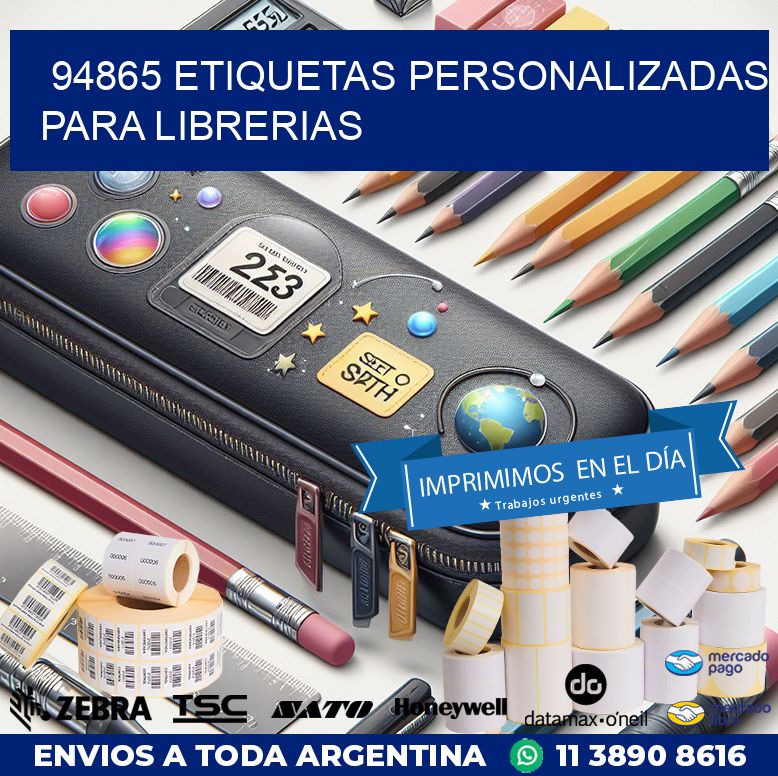 94865 ETIQUETAS PERSONALIZADAS PARA LIBRERIAS
