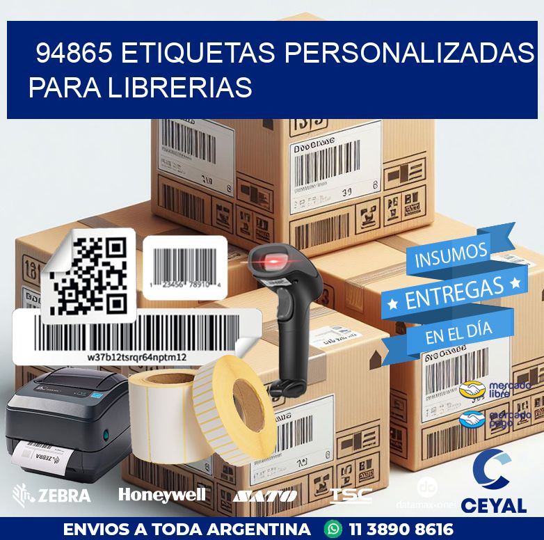 94865 ETIQUETAS PERSONALIZADAS PARA LIBRERIAS