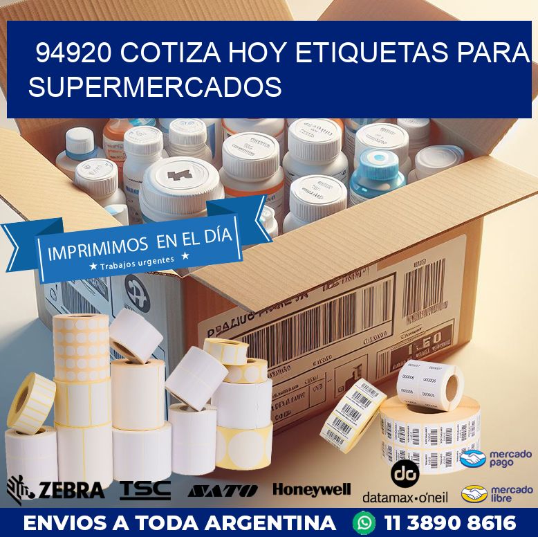 94920 COTIZA HOY ETIQUETAS PARA SUPERMERCADOS