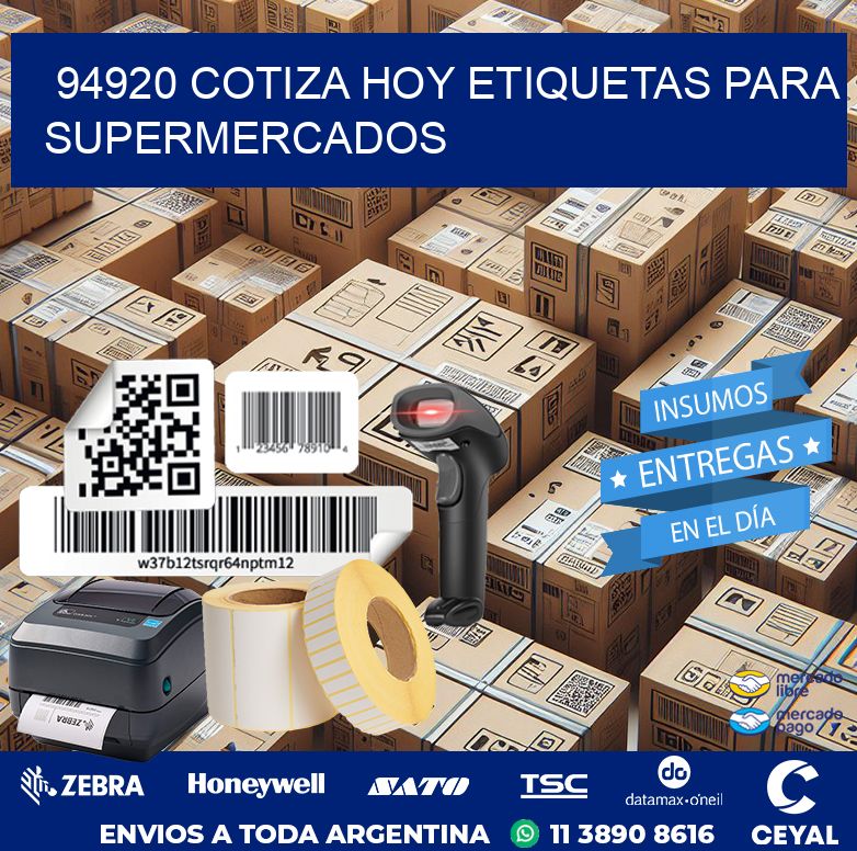 94920 COTIZA HOY ETIQUETAS PARA SUPERMERCADOS