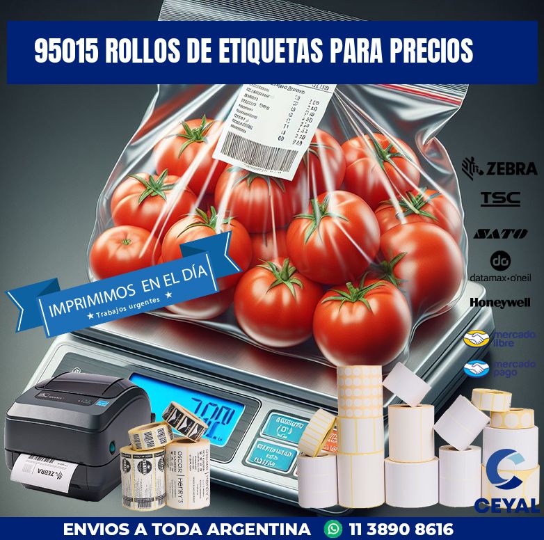 95015 ROLLOS DE ETIQUETAS PARA PRECIOS