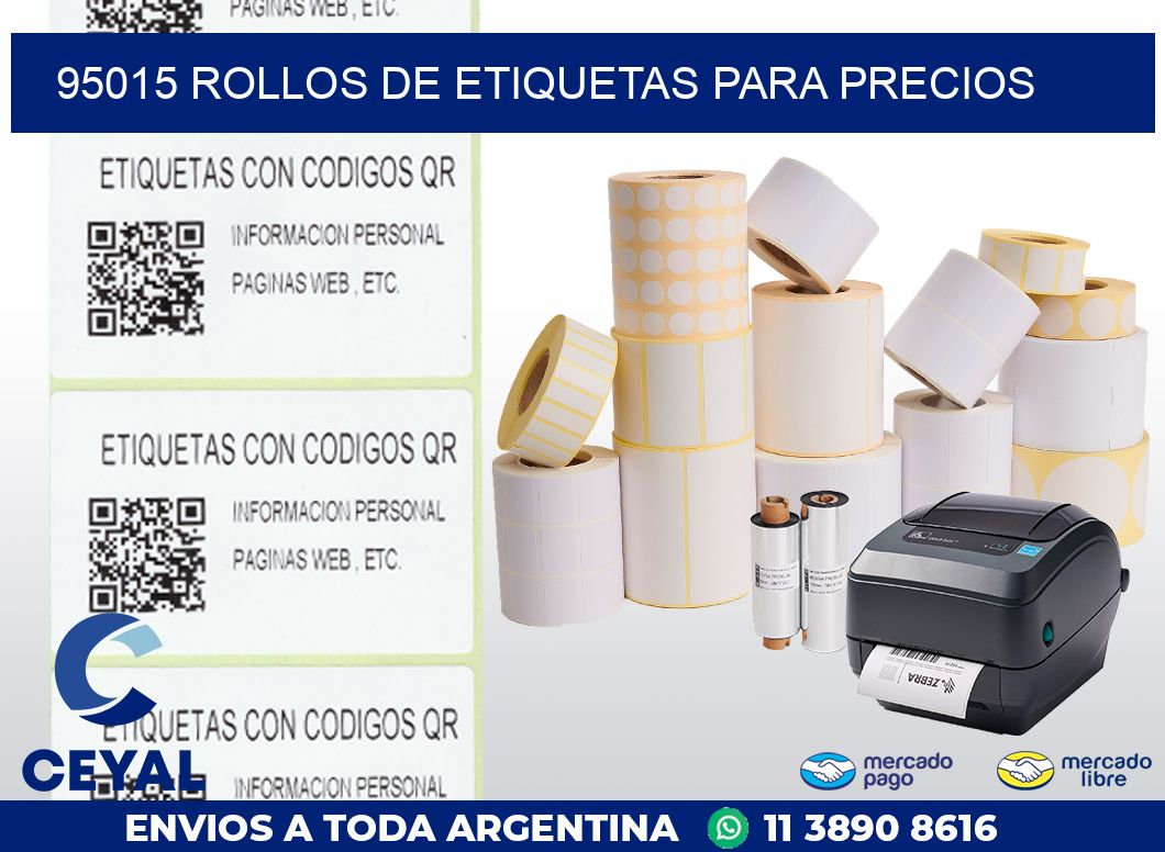 95015 ROLLOS DE ETIQUETAS PARA PRECIOS