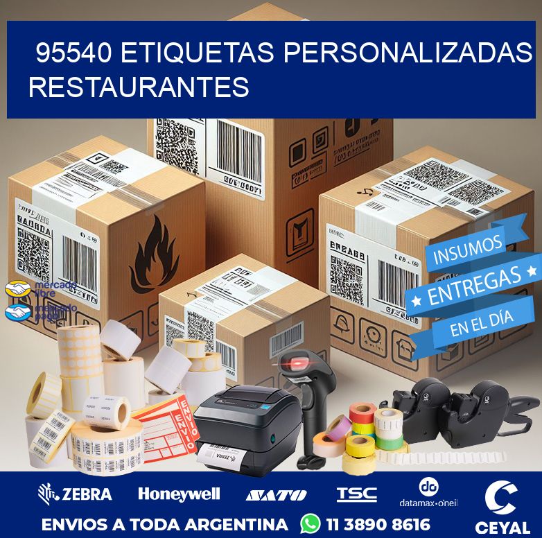 95540 ETIQUETAS PERSONALIZADAS RESTAURANTES