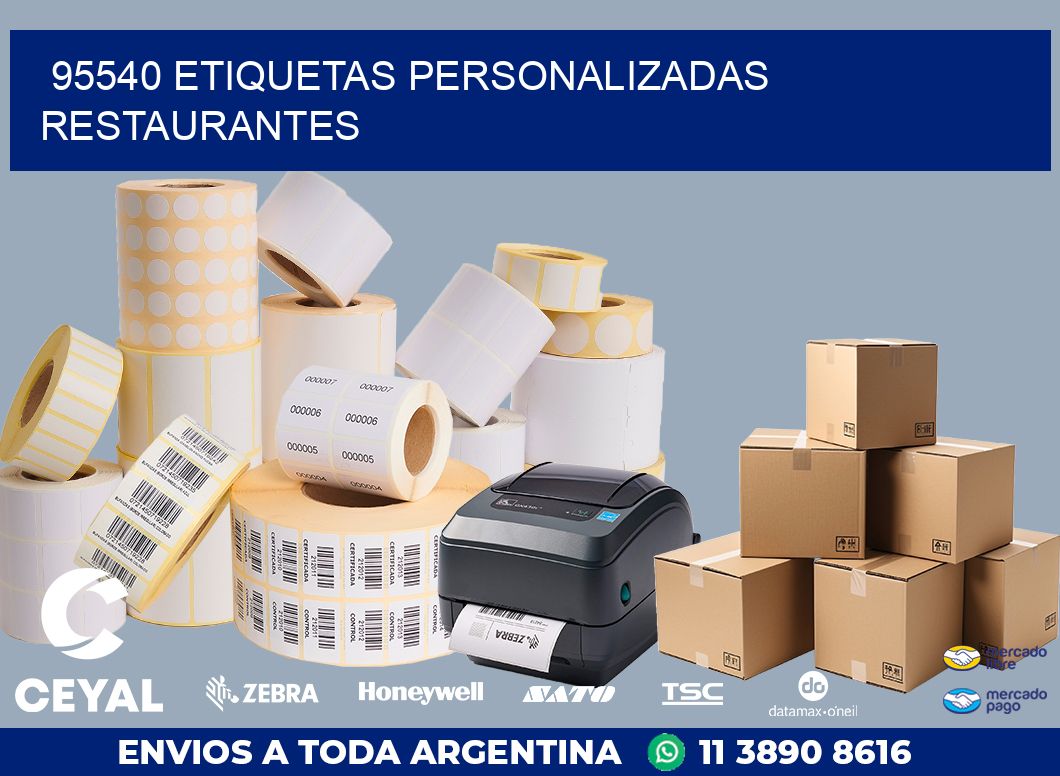 95540 ETIQUETAS PERSONALIZADAS RESTAURANTES
