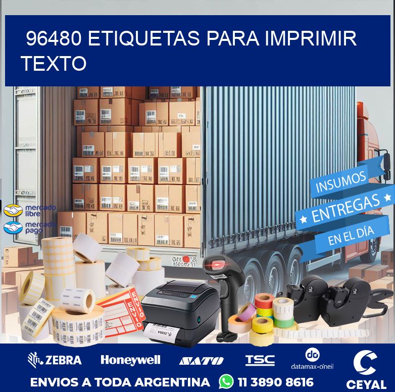 96480 ETIQUETAS PARA IMPRIMIR TEXTO