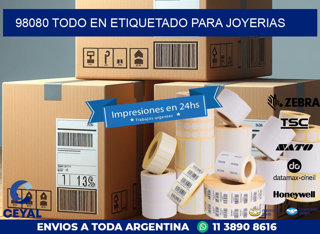 98080 TODO EN ETIQUETADO PARA JOYERIAS