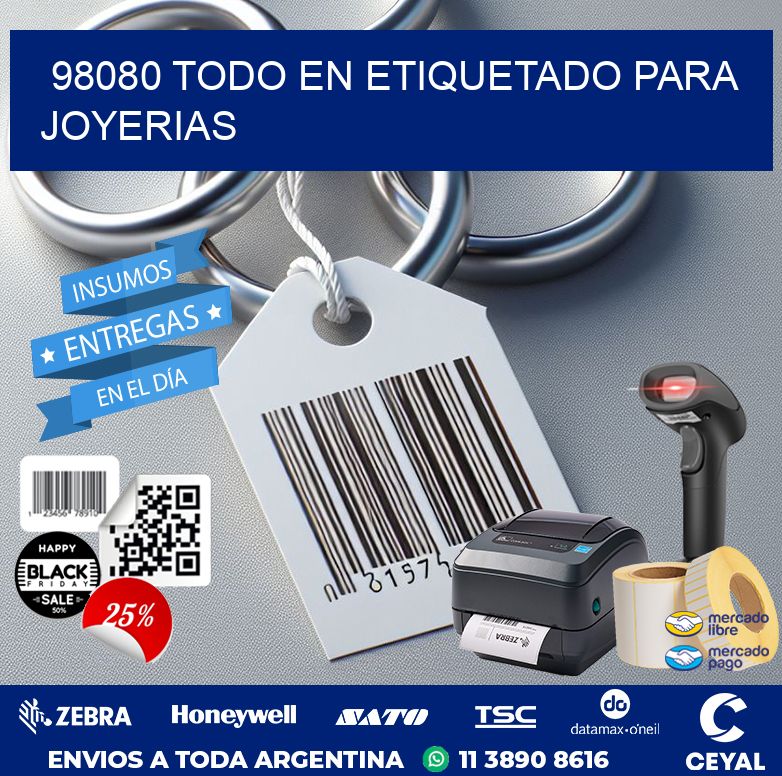 98080 TODO EN ETIQUETADO PARA JOYERIAS
