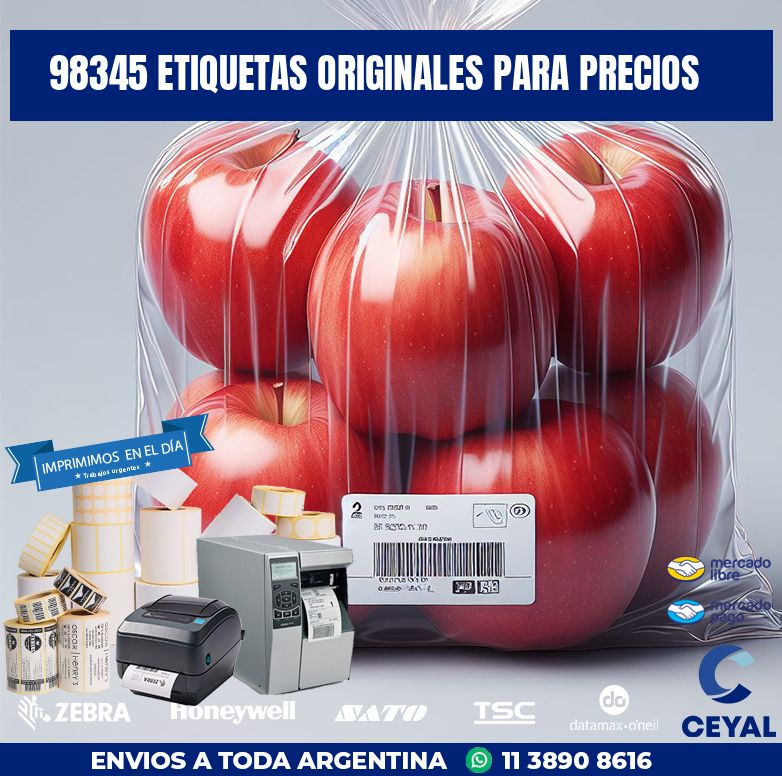 98345 ETIQUETAS ORIGINALES PARA PRECIOS