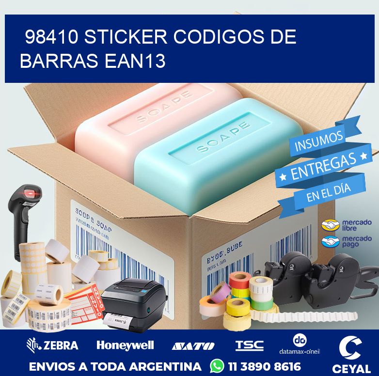 98410 STICKER CODIGOS DE BARRAS EAN13