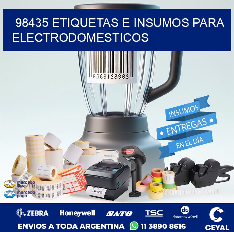 98435 ETIQUETAS E INSUMOS PARA ELECTRODOMESTICOS