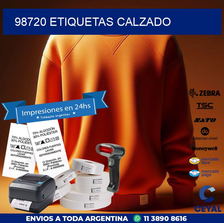 98720 ETIQUETAS CALZADO
