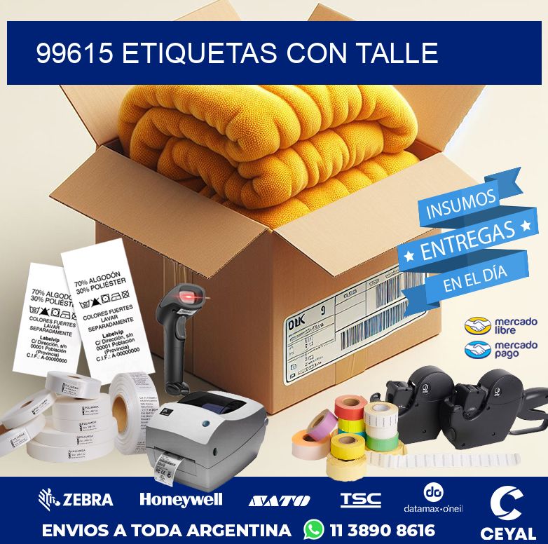 99615 ETIQUETAS CON TALLE
