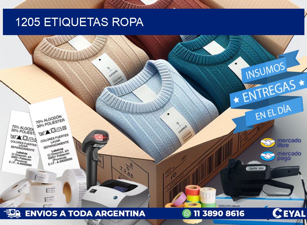 1205 ETIQUETAS ROPA