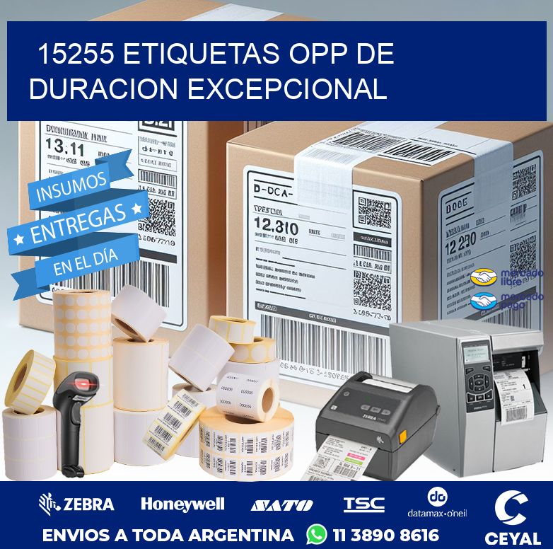 15255 ETIQUETAS OPP DE DURACION EXCEPCIONAL