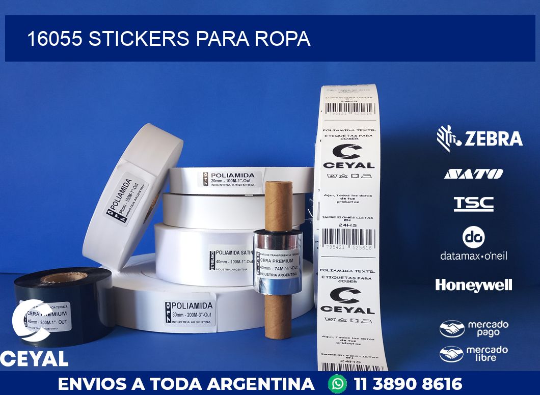 16055 STICKERS PARA ROPA