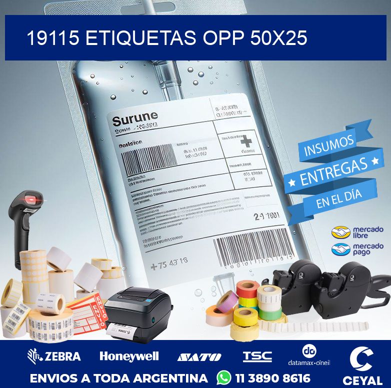 19115 ETIQUETAS OPP 50X25