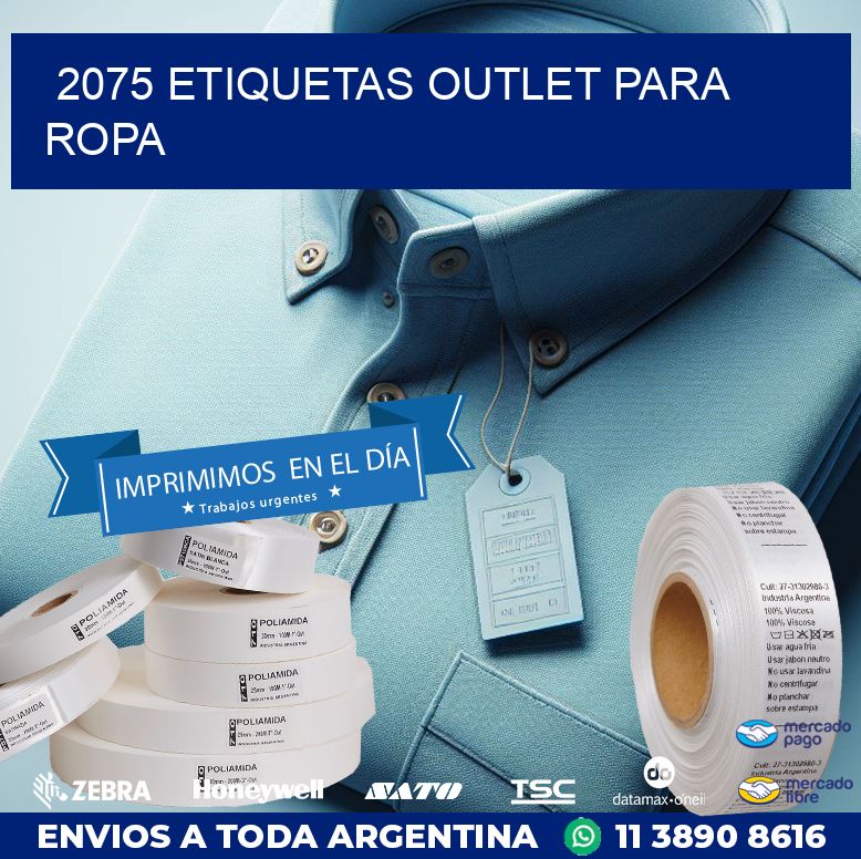 2075 ETIQUETAS OUTLET PARA ROPA