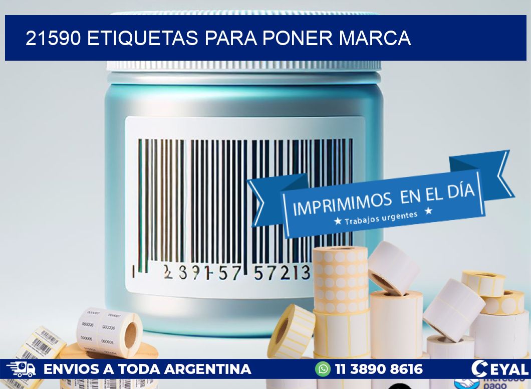 21590 etiquetas para poner marca