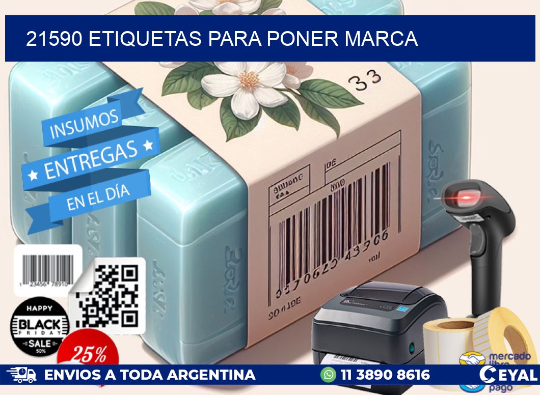 21590 etiquetas para poner marca