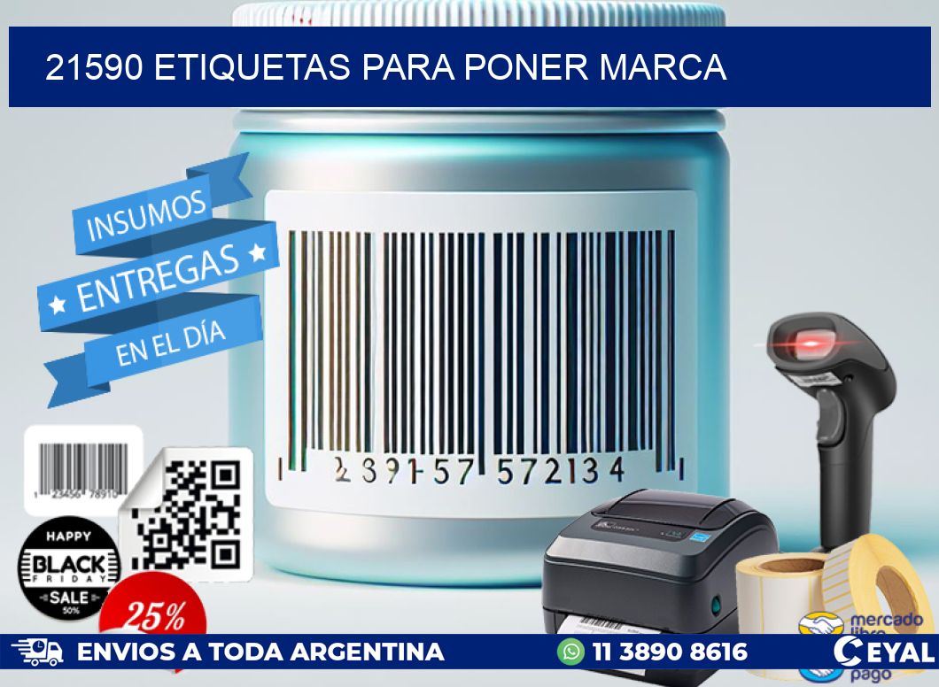 21590 etiquetas para poner marca