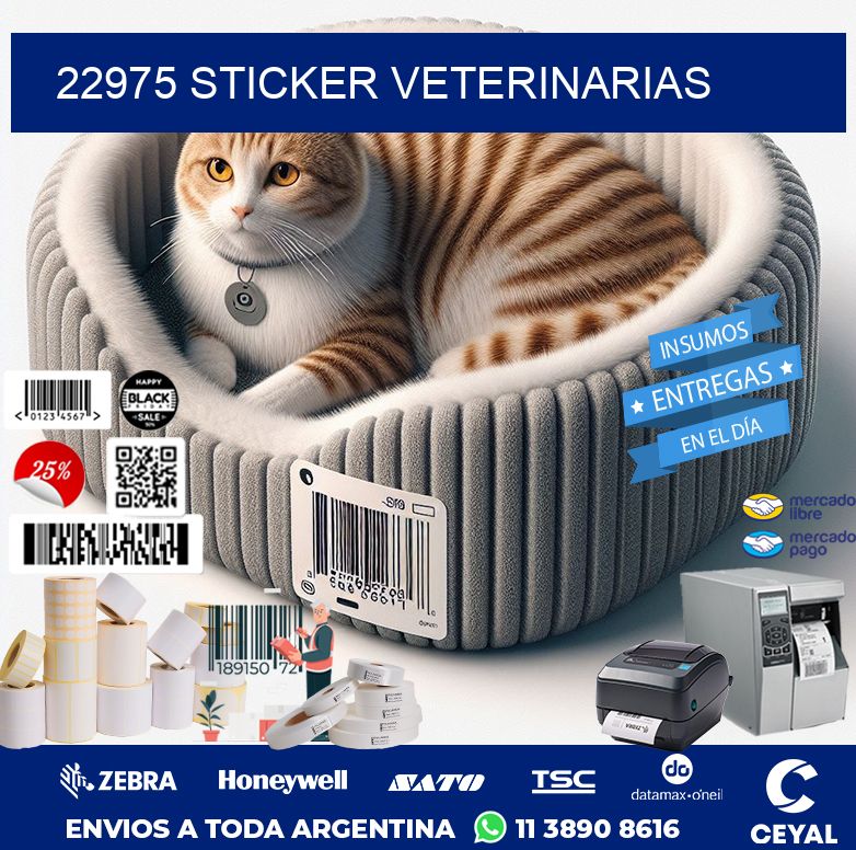 22975 STICKER VETERINARIAS