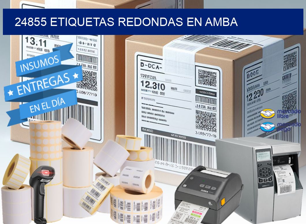24855 ETIQUETAS REDONDAS EN AMBA