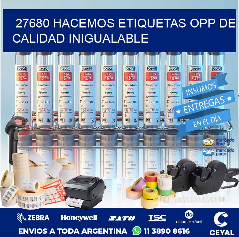 27680 HACEMOS ETIQUETAS OPP DE CALIDAD INIGUALABLE