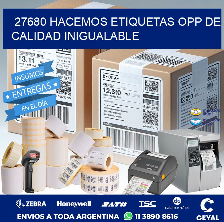 27680 HACEMOS ETIQUETAS OPP DE CALIDAD INIGUALABLE