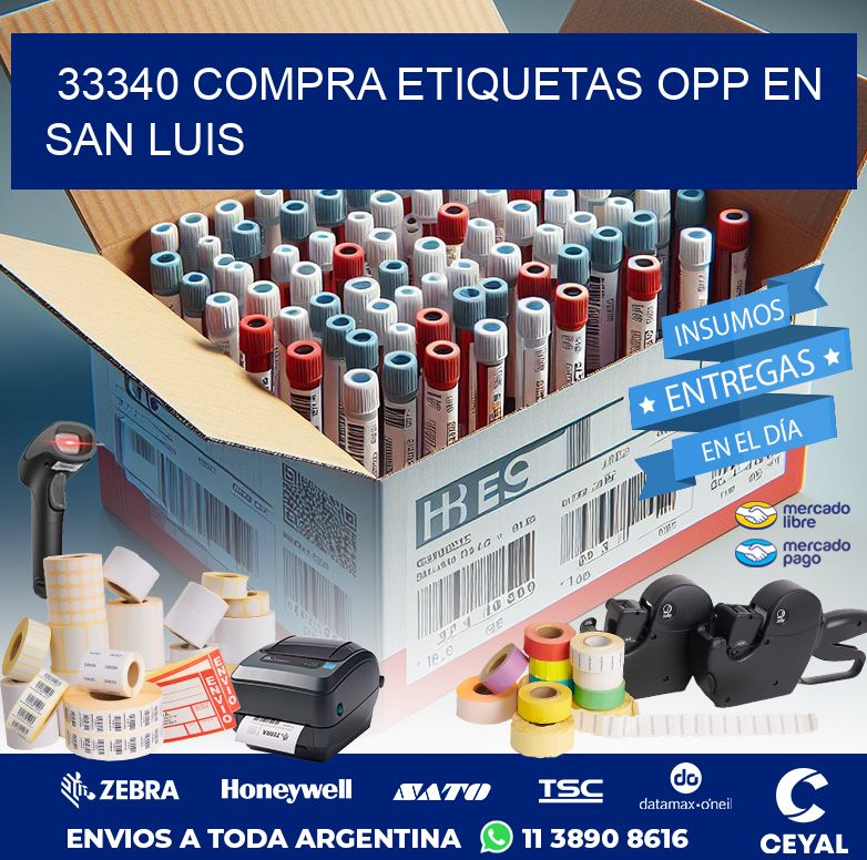 33340 COMPRA ETIQUETAS OPP EN SAN LUIS