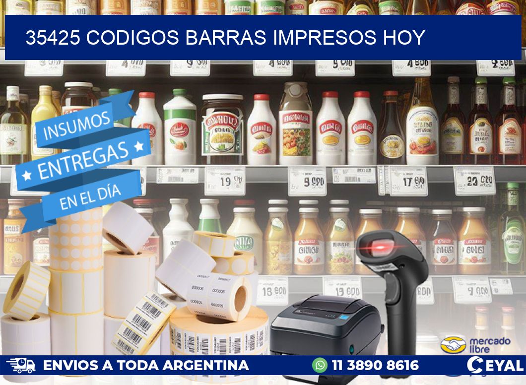 35425 codigos barras impresos hoy