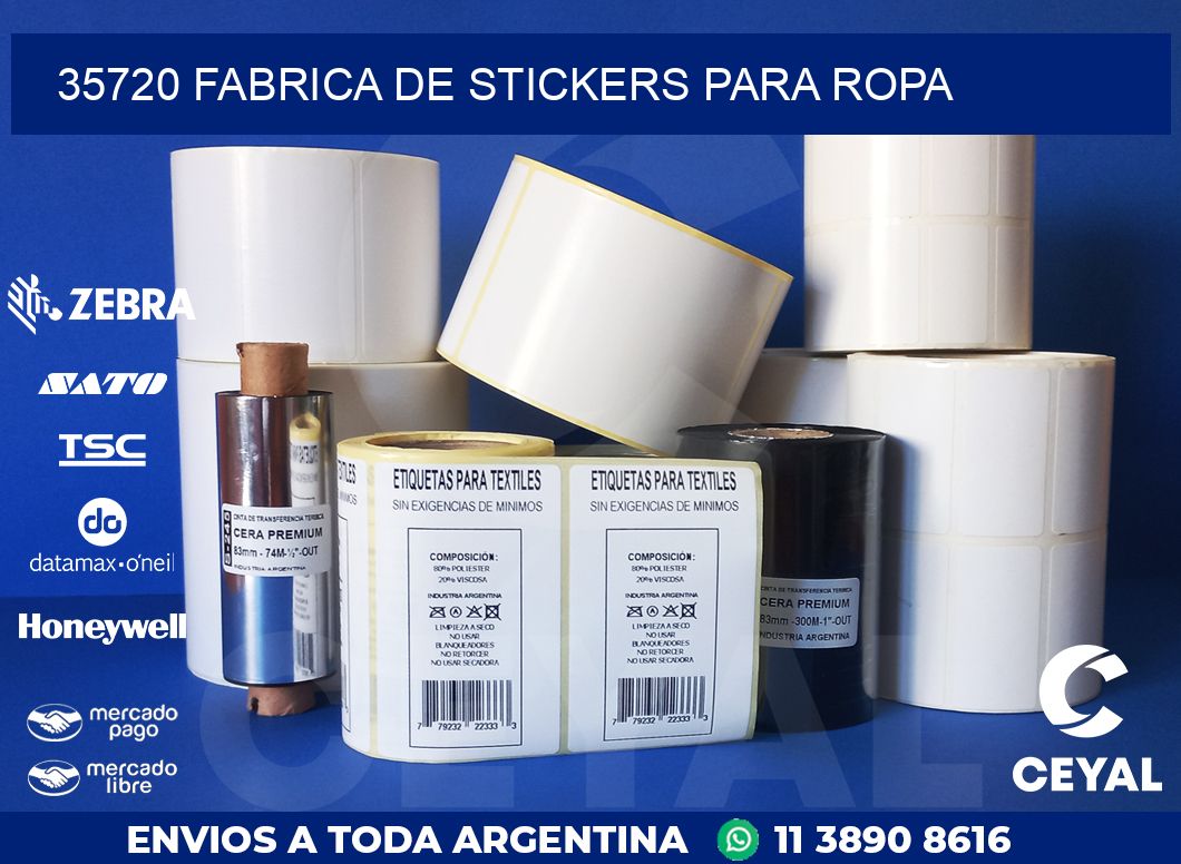 35720 FABRICA DE STICKERS PARA ROPA