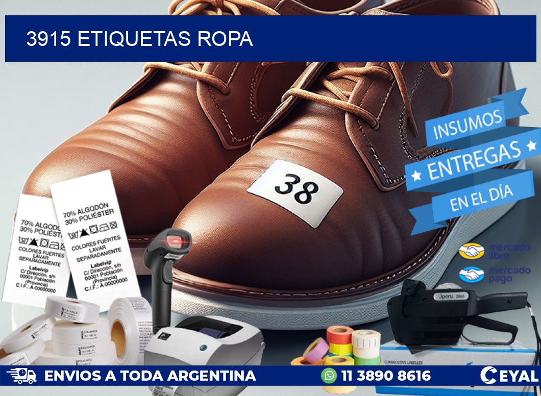3915 ETIQUETAS ROPA