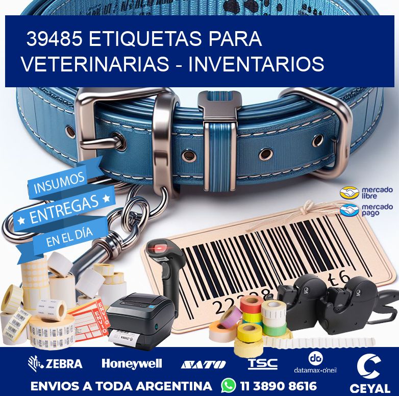 39485 ETIQUETAS PARA VETERINARIAS - INVENTARIOS